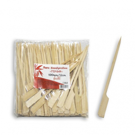 Пика «Гольф» бамбук 12 см. (100 шт./40)