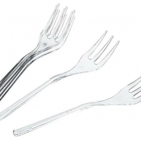 Вилка прозрачная Мини д/фуршетов (50/30уп.)