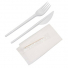 Набор «Вилка+нож+салфетка бумажная+зубочистка» / 1 шт./300 шт.